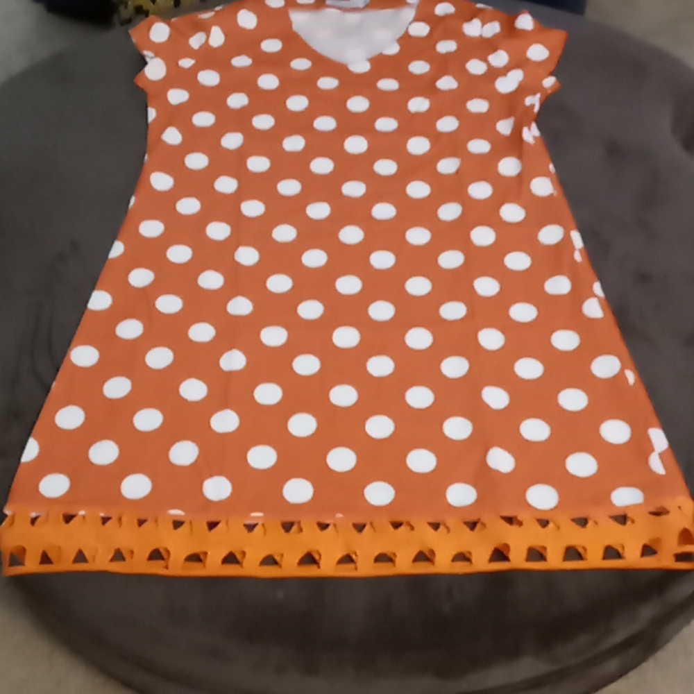 Orange Polka Dot dress
